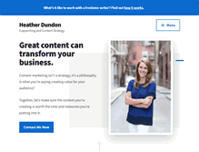 Tablet Screenshot of heatherdundon.com